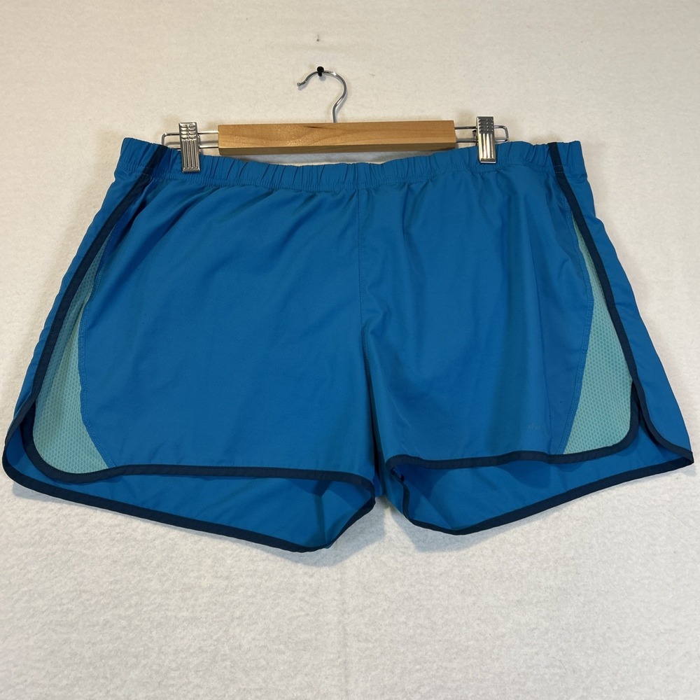 Patagonia Women’s Classic Lined Running Shorts XL Blue Teal Pull On Workout